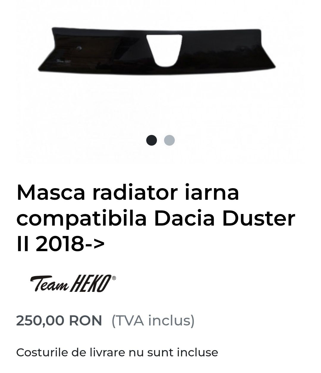 Grila Duster 2, si masca radiator iarna.