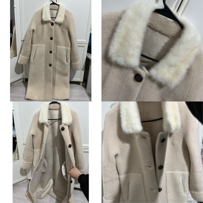 Воротник норка шикарная шуба тедди