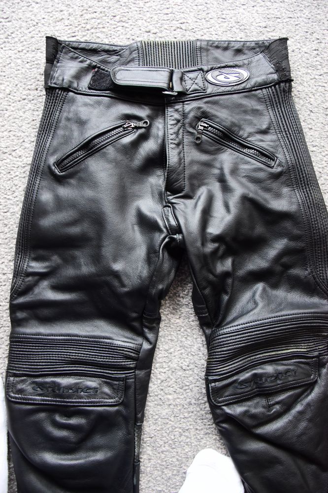 Pantaloni piele motocicletă GIUDICI, mărimea XS.