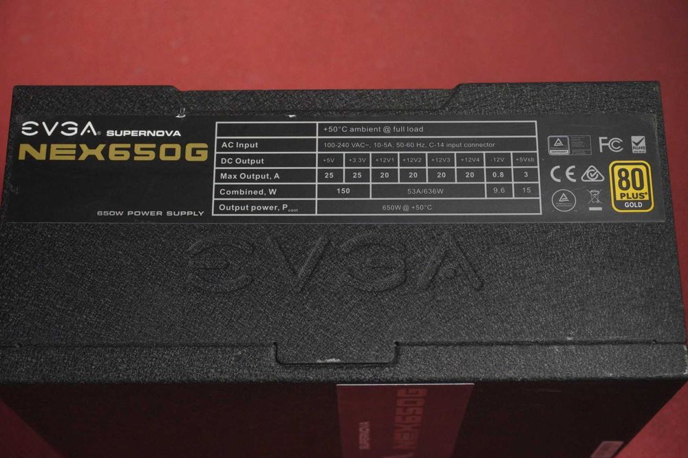 Компютърно захранване PSU 650W EVGA Supernova NEX650G 80+Gold /Вкл.ДДС