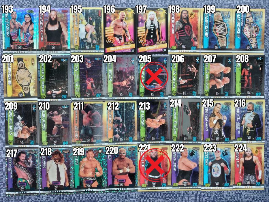 WWE Trading Cards Картички Кечисти John Cena HHH Undertaker Rock Кеч
