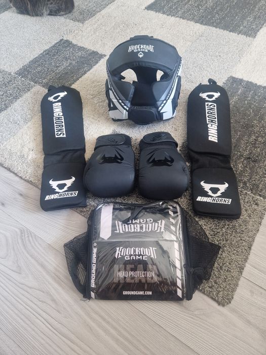 Mănuși box kikbox tibiere protecție inghinala