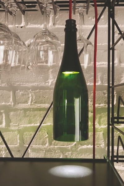 Lampa sticla vin noua