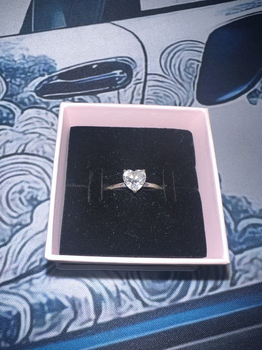 Inel Pandora cu piatra din argint