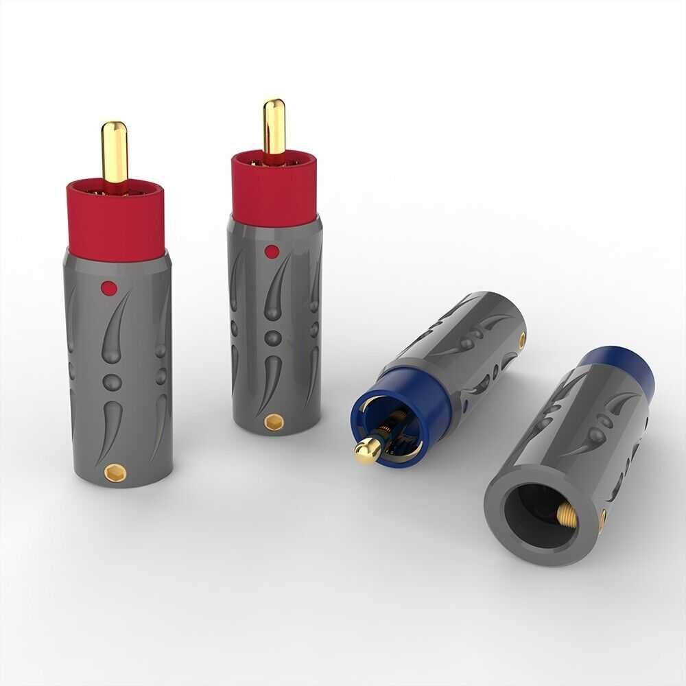 Conectori RCA Viborg cupru placat cu Aur - 4 buc.