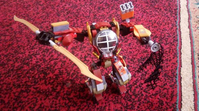 Lego красный робот ninja