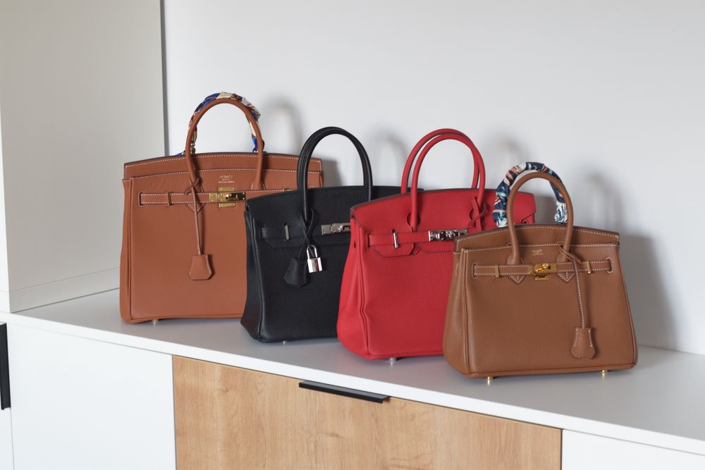Чанти Hermes лична колекция от естествена кожа