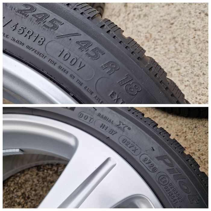 Jante Mercedes E-Class W213 anvelope iarna 245 45 18 Michelin