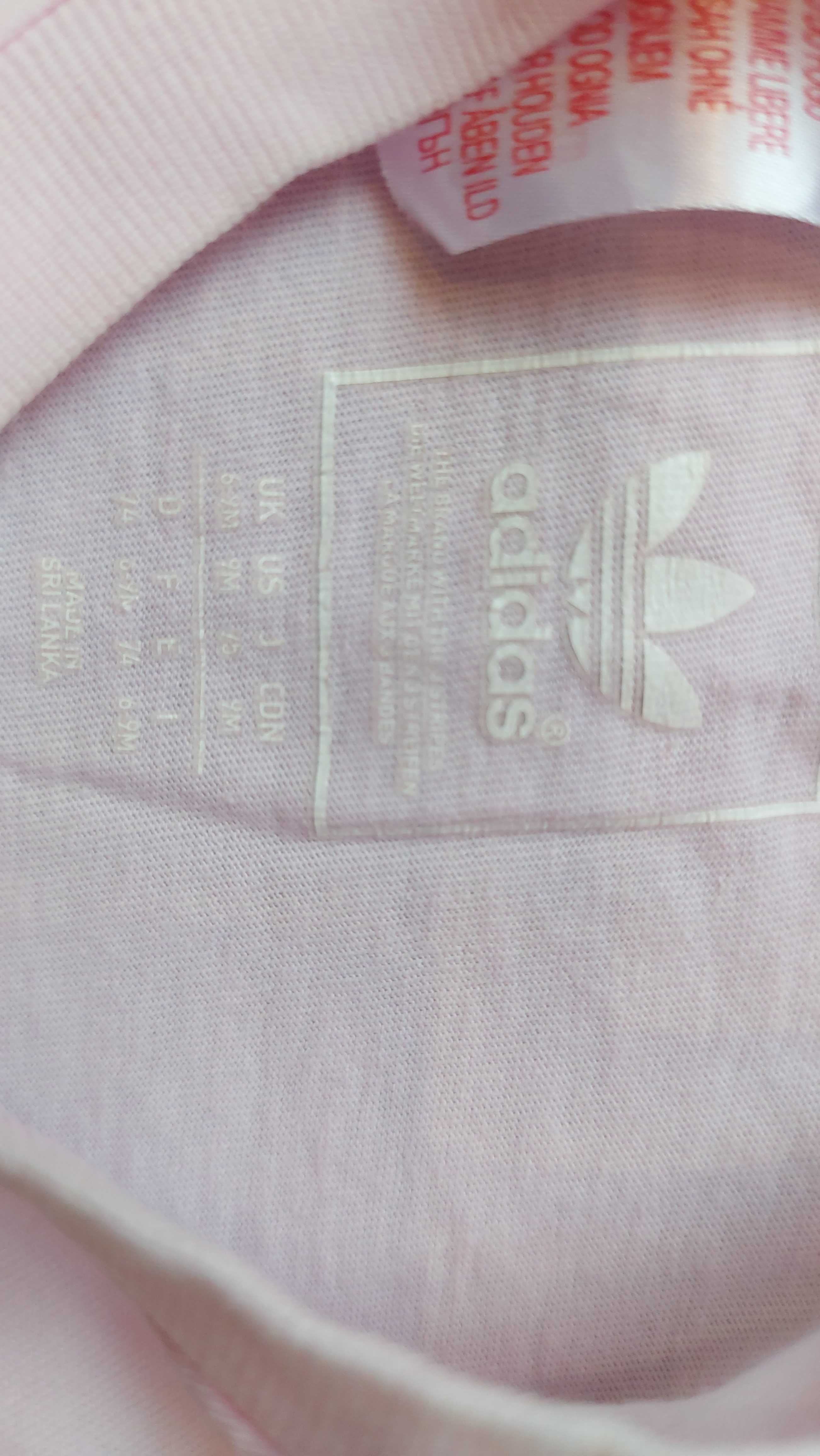 Бебешка Adidas оригинална блуза  6-9м(ръст 74см)