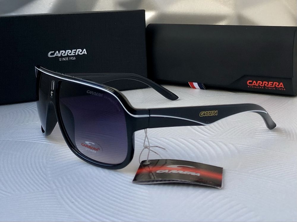 Мъжки слънчеви очила маска carrera 2 цвята черни