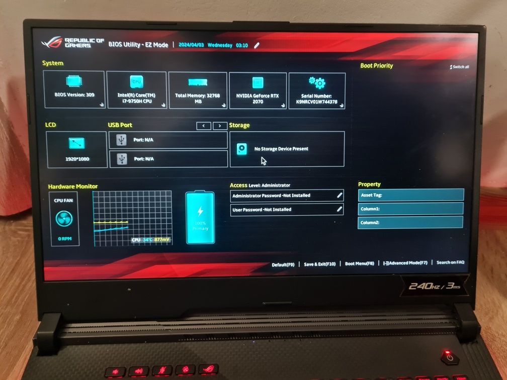 Laptop Asus ROG Strix G731G