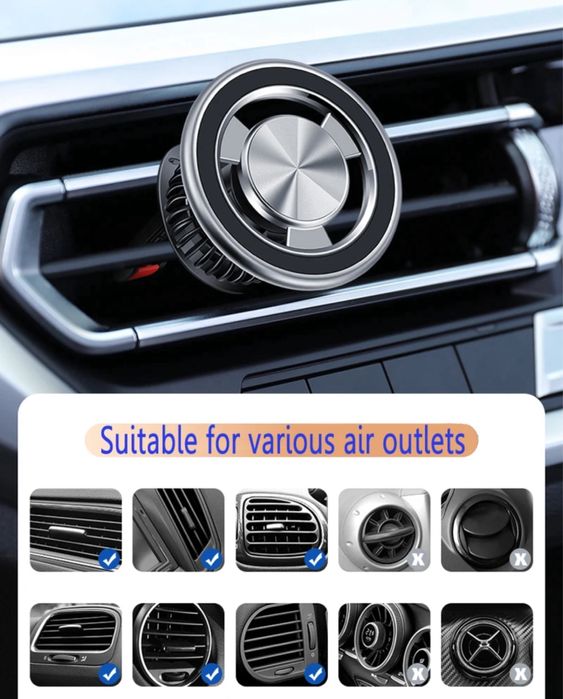Suport Magnetic Magsafe Telefon Pentru Grila Auto