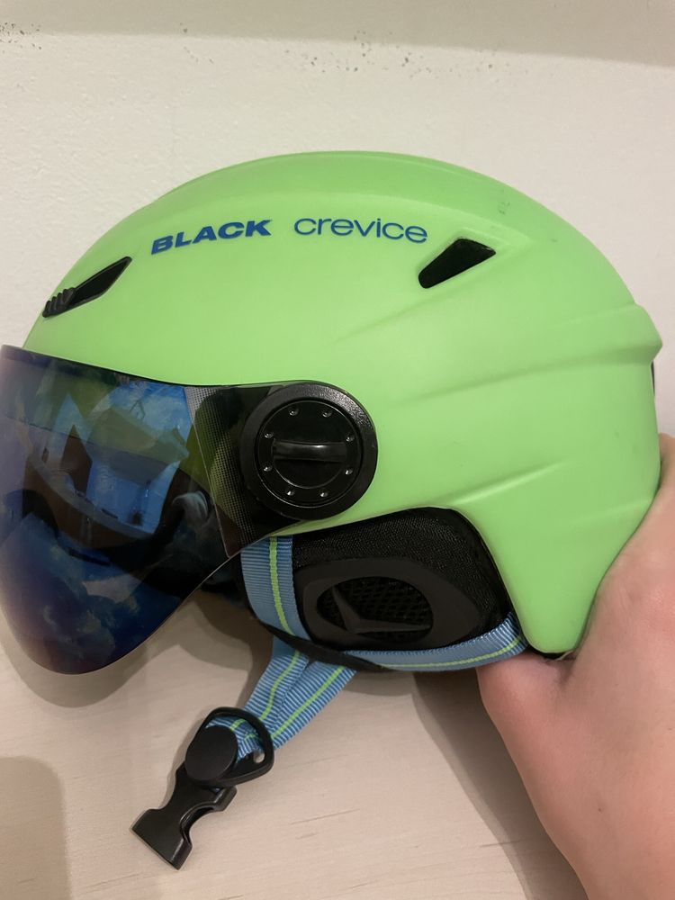 Casca ski black crevice copii