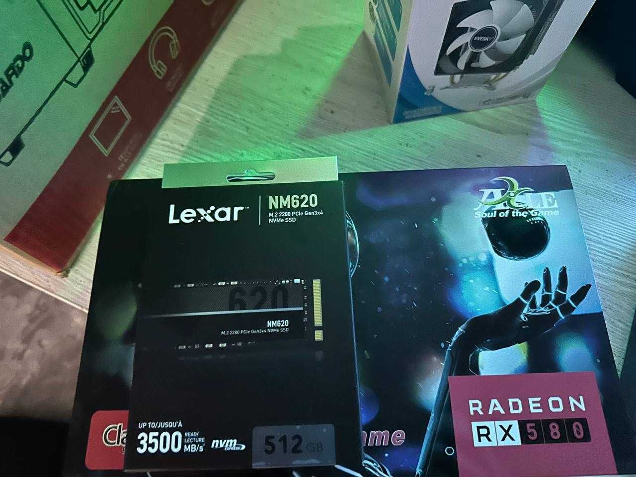 Новый 10 ядерный игровой кейс /Axle RX 580 8gb / DDR4 16gb /
