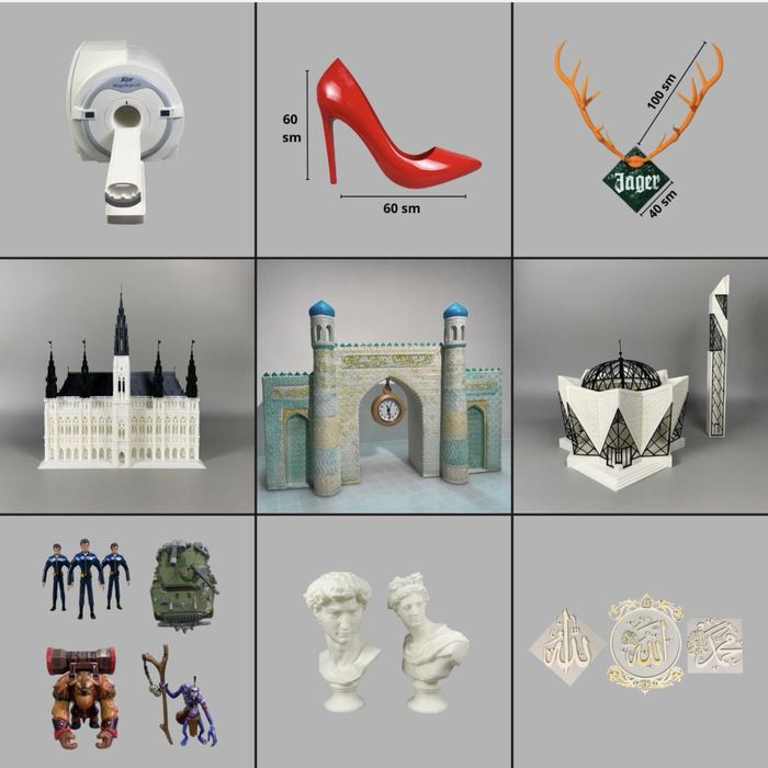 Профессиональные услуги 3D-печати/Professional 3D print xizmatlari