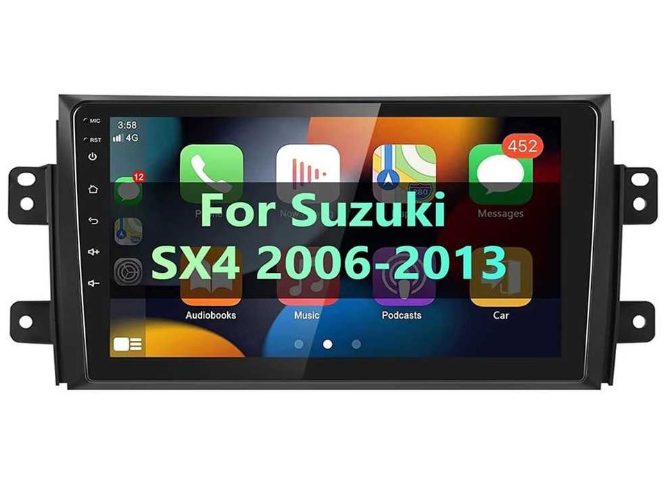 Мултимедия Двоен дин Android Suzuki SX4 Навигация 2DIN радио плеър
