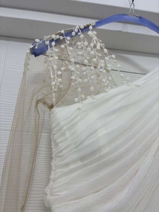 Rochie mireasa din matase naturala