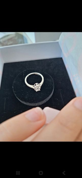 Inel din argint purtat marimea 17,7mm