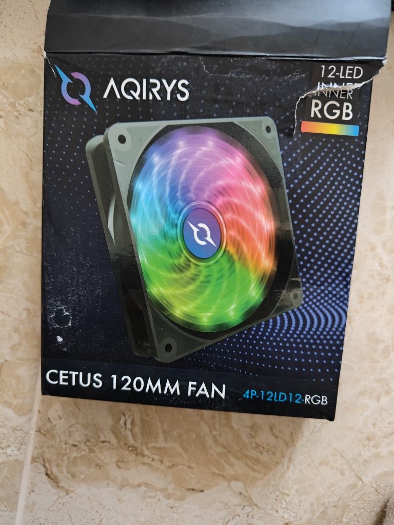 Ventilator AQIRYS Cetus 4P-12LD12-RGB, 120mm