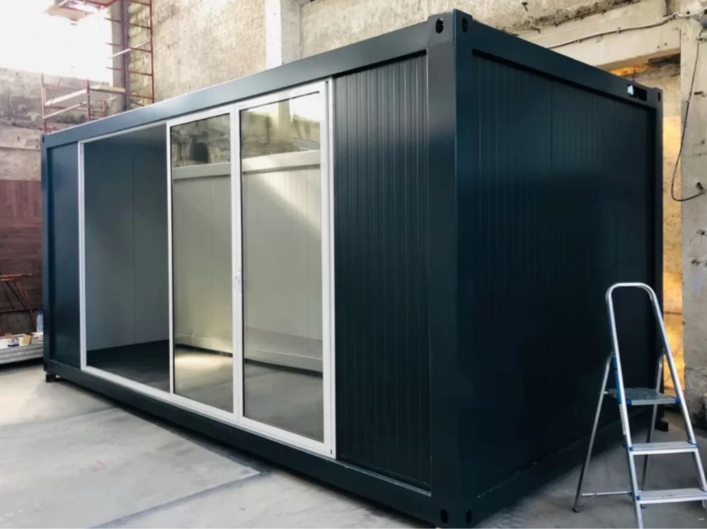 Container birou containere santier paza vitrina