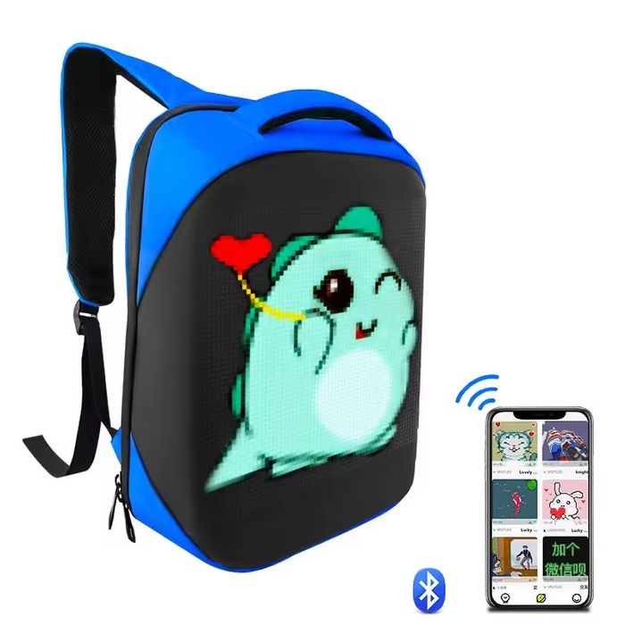 Школный рюгзак умный дисплей лед экрано