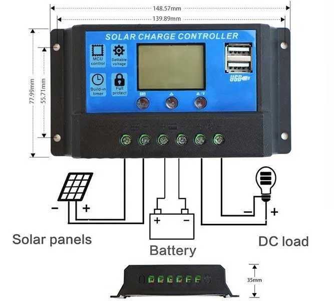 Controler solar 30 Ah PWM