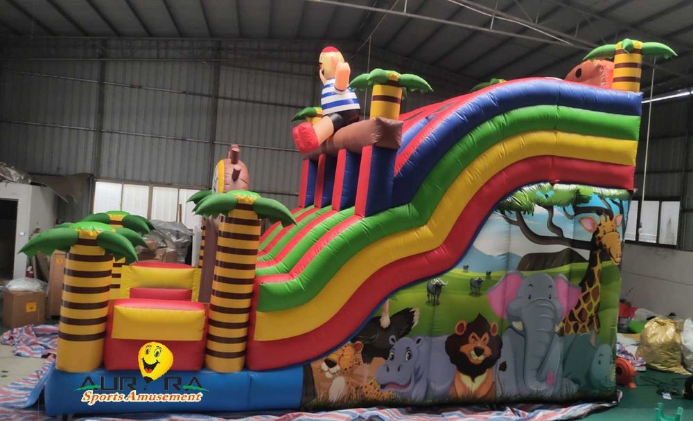 Гигантски надуваем батут с парзалка – Джунгла  Пирати НЕ Разопакован