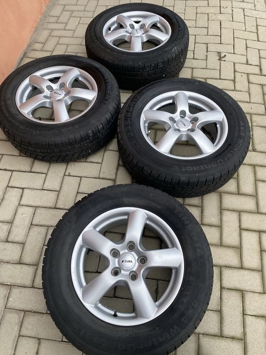 Jante aliaj 17  marca Rial cu anvelope continental iarna , Vw Touareg