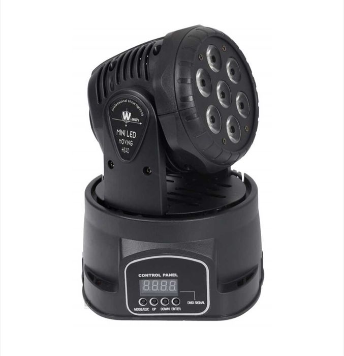 Флаш LED движеща се глава парти проектор 7x10w rgbw