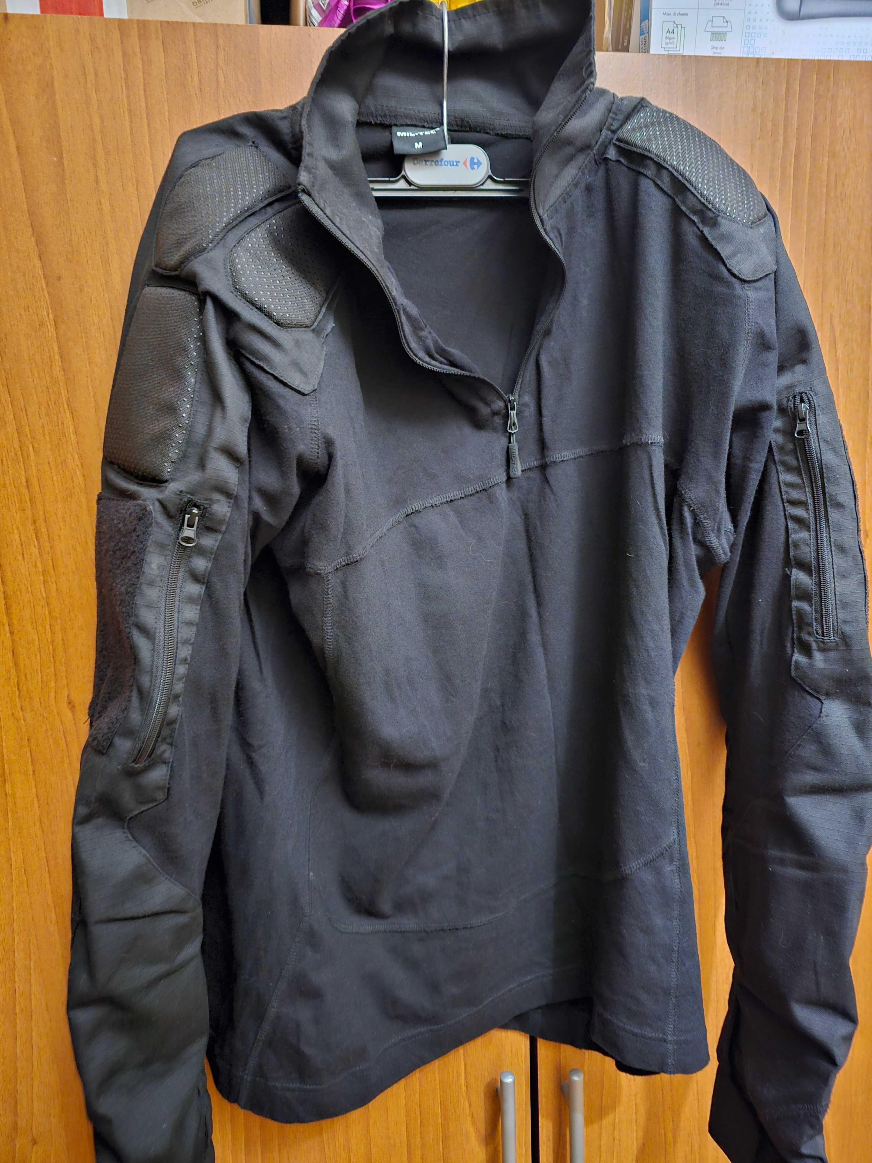Bluza/tricou tactic cu mânecă lungă Mil-Tec  CHIMERA negru
