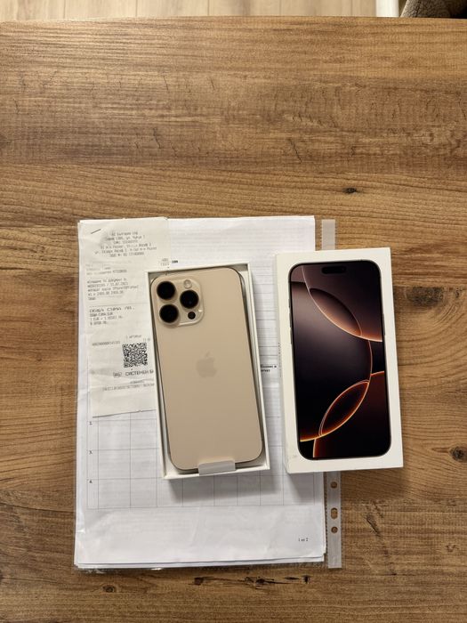 IPhone 16 PRO MAX А1 Гаранционен като Нов ! Desert Titanium