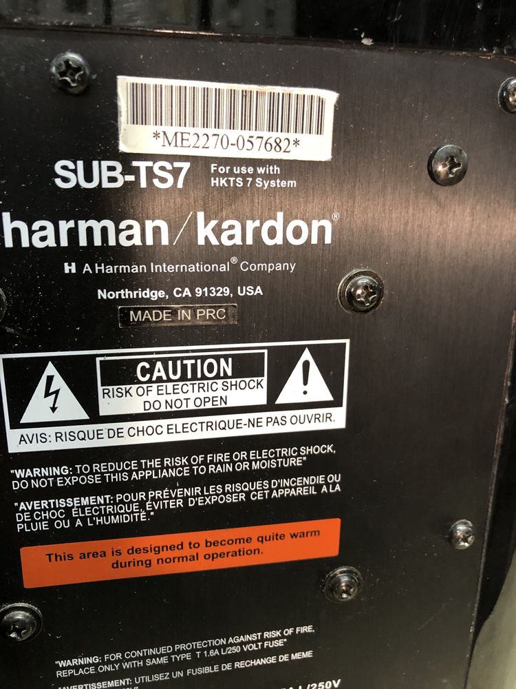 Harman Kardon SUB-TS7 Subwoofer