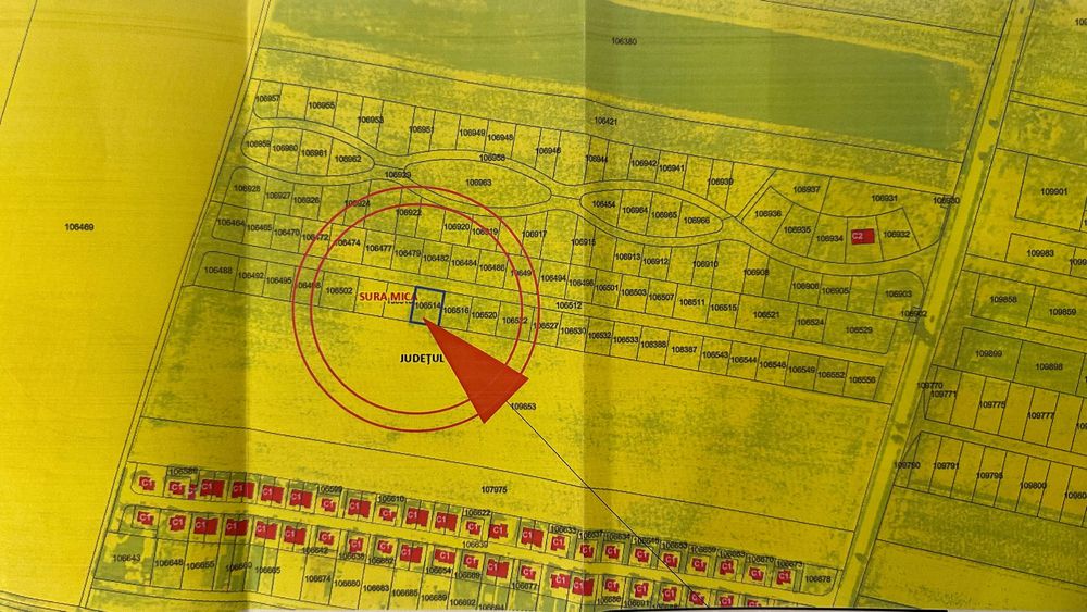 Parcele teren constructii 500mp intravilan de vanzare