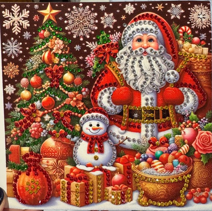 Картички за Коледа,рождени дни и други с диамантени мъниста