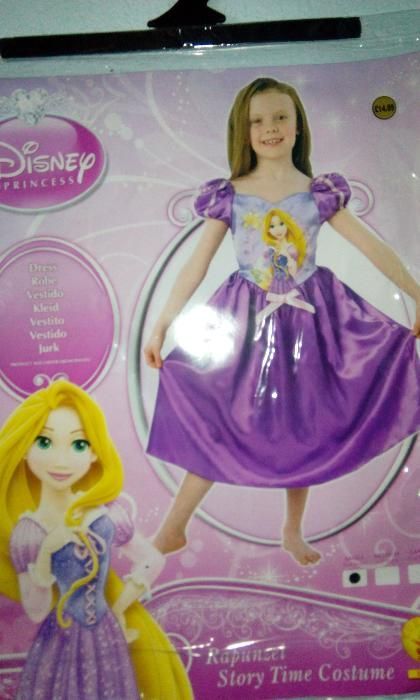 Рокля Disney pricess - Rapunzel за момиче 3-4 годишна възраст