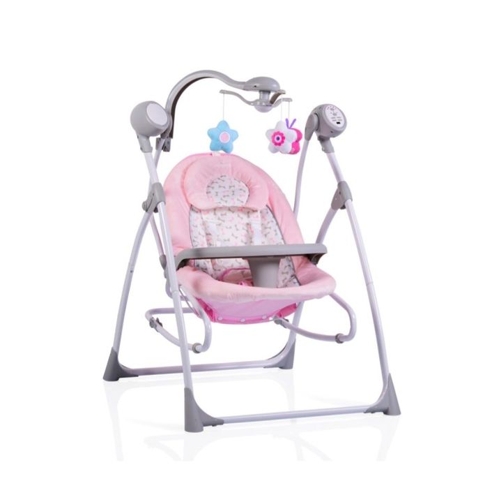 Електрическа люлка Cangaroo - Swing Star, розова