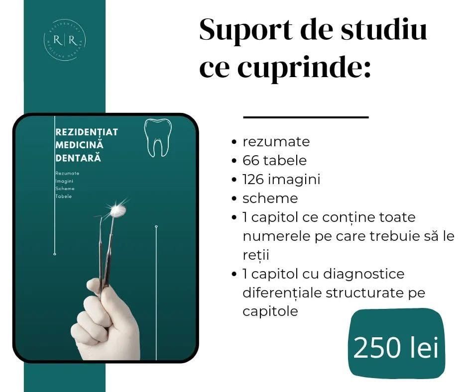 Rezumate rezidentiat medicina dentara 2025