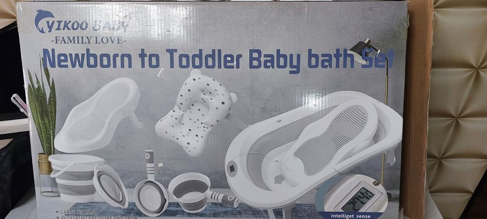 Детская ванна (ванночка) (+коврик, ведро, лейка, матрасик, горка)