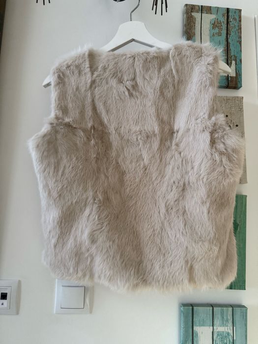Vesta Blana Naturala Vulpe Crem S NOUA