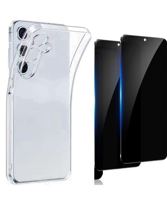 Samsung S25 FE / S25 EDGE - Husa Tpu Clear Case + Folie Sticla Curved