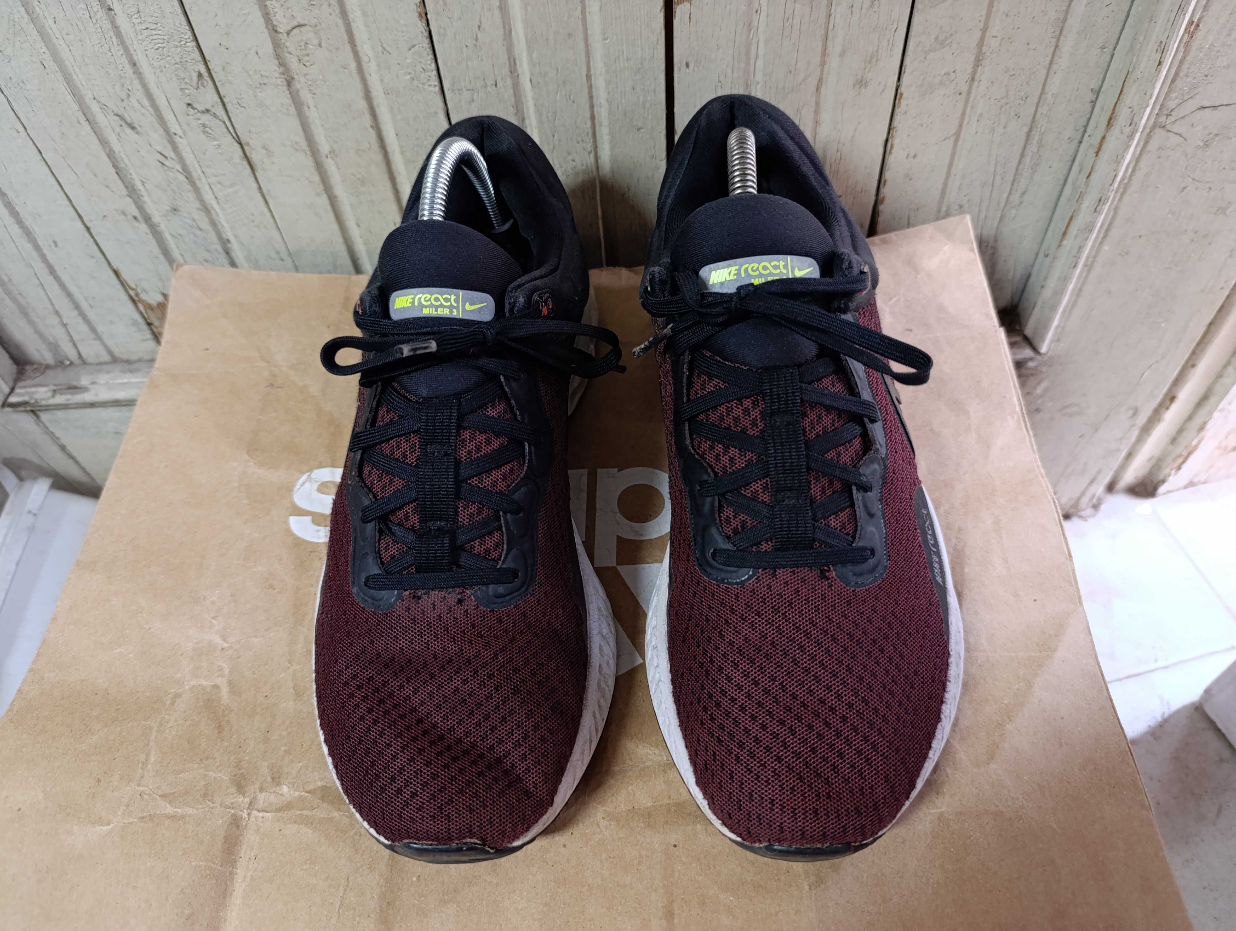 Nike React Miler 3 Black Red''оригинални маратонки 43 номер