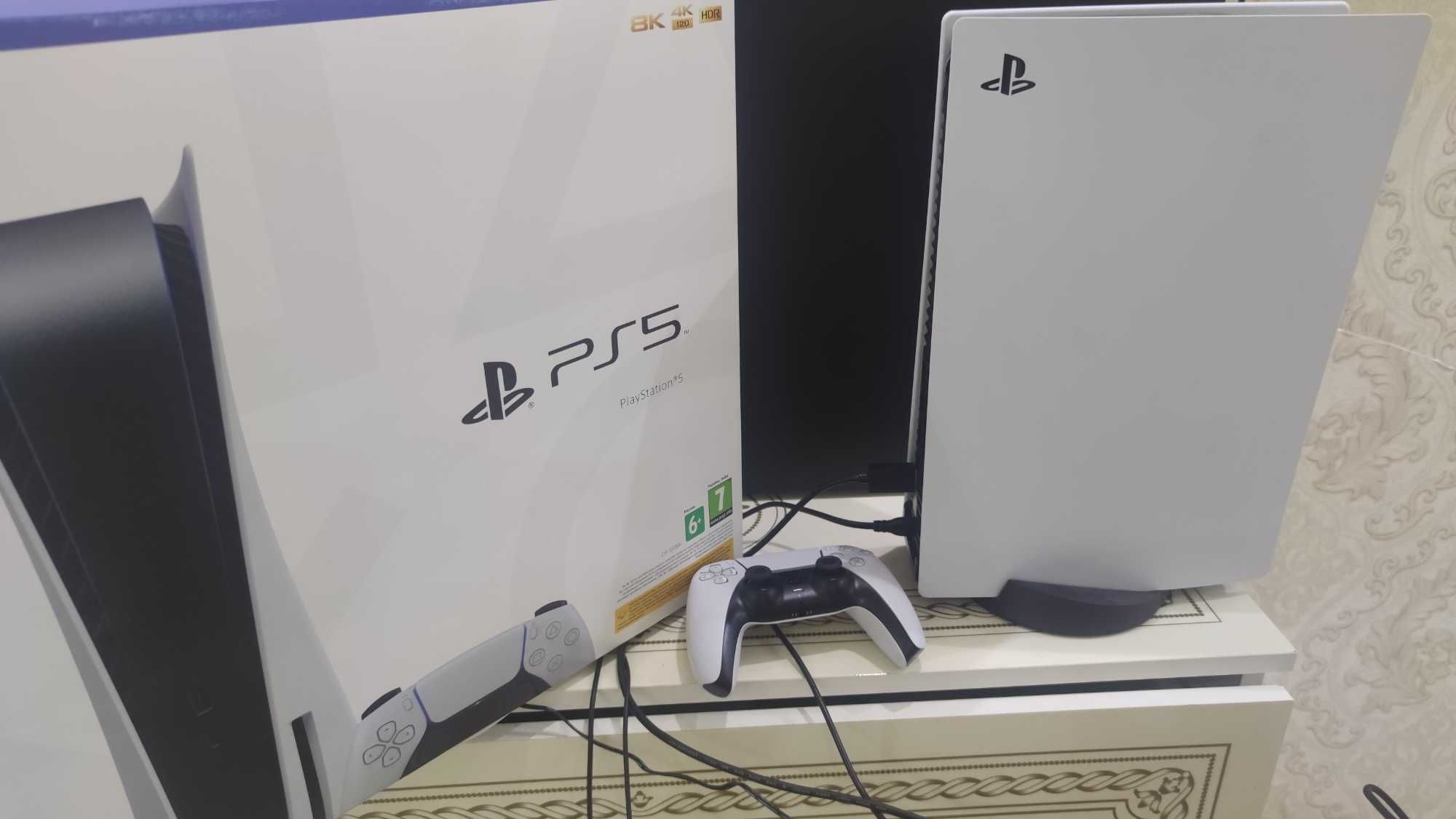 playstation 5 с дисководом, на гарантии, ревизия 1208А