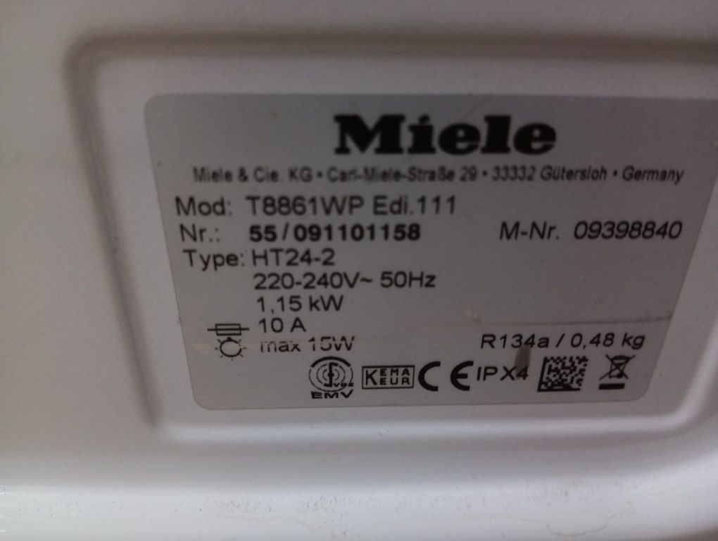 Комплект пералня и сушилня с термопомпа Миеле Miele EDITION111 A+++8кг