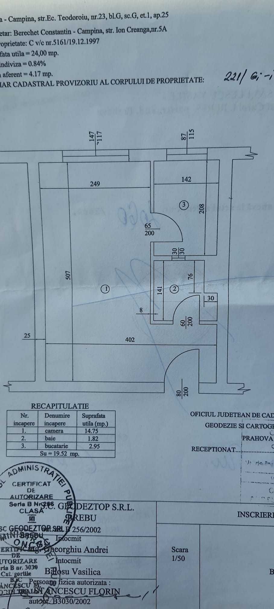 Garsoniera 20mp baie bucatrie hol renovata termopane+AC PRET NOU REDUS