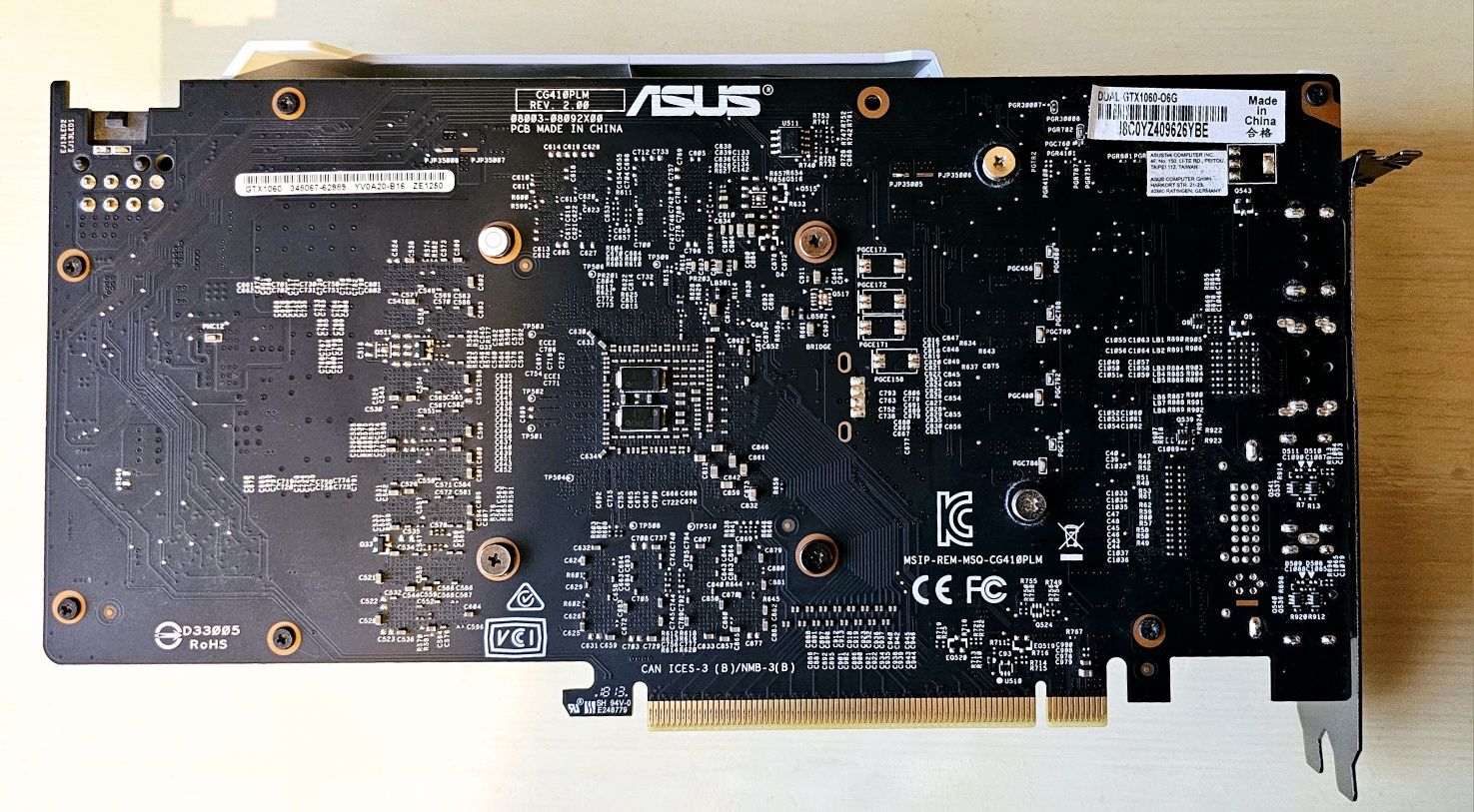 Placa video gaming Asus GTX 1060 6GB GDDR5 White Dual Fan