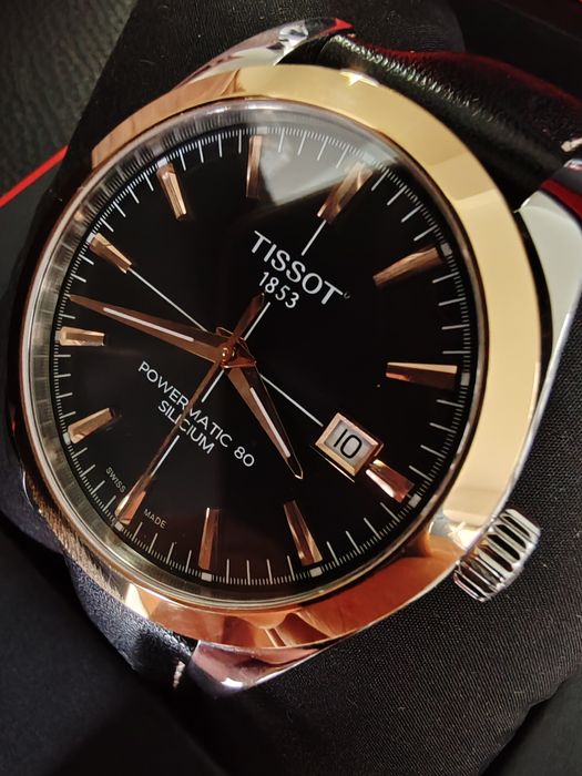 Ceas Tissot Gentleman Automatic Aur Oțel Acte-Cutie Garanție!