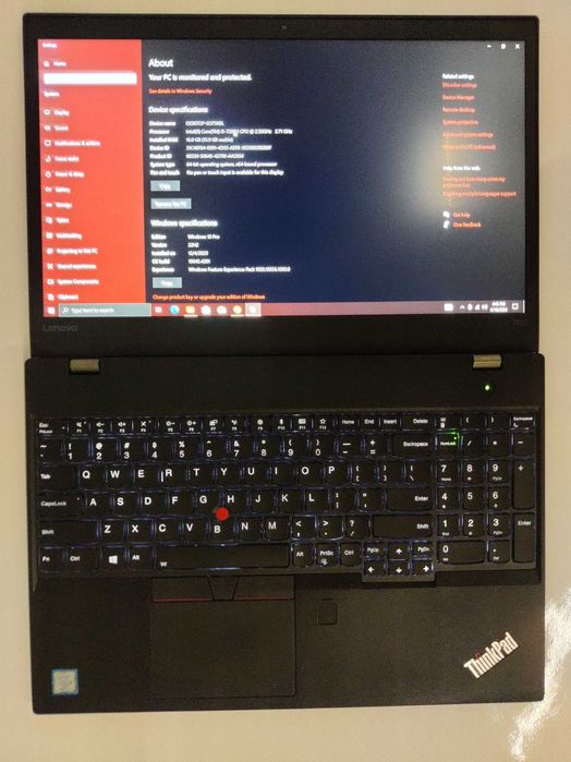 Lenovo ThinkPad T570 i5 3.1GHz 16GB RAM, SSD SAMSUNG 500GB