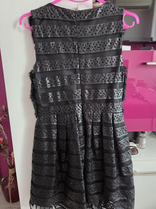 Официална дамска рокля с естесвен косъм