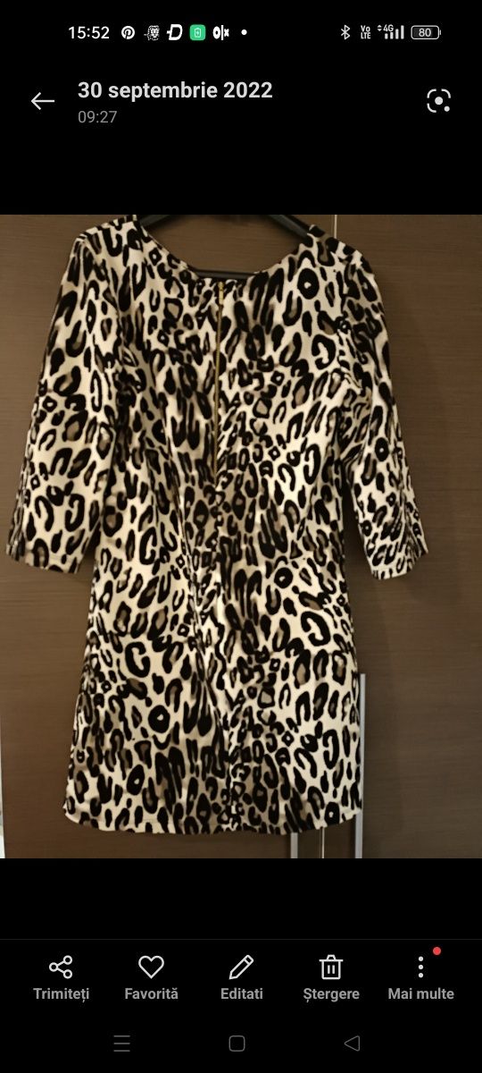 Vând rochie imprimeu leopard