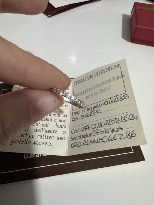 Inel cu diamante aur  18k